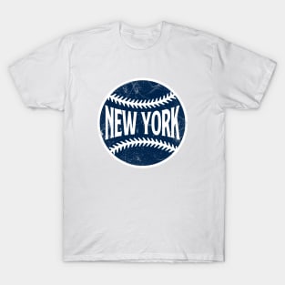 New York Retro Baseball - White T-Shirt